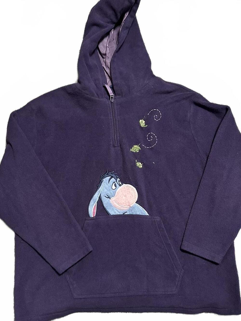 2000s Winnie The Pooh Fleece Pullover Sweater Size 24/26